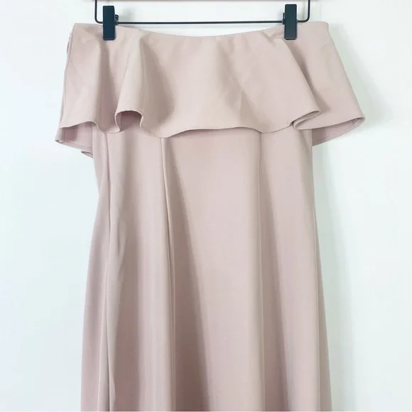 Show Me Your Mumu Strapless Ruffle Gown Wedding Guest Elegant Party Ball Chic S - Picture 6 of 13